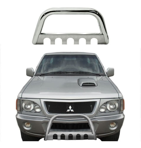 Para-choque De Impulsão L-200 05 A 11 Cromado Protetor