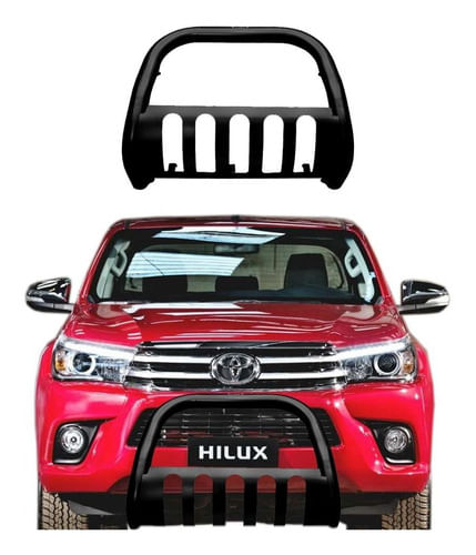 Para-choque De Impulsão Hilux 2016/18 Preto C/chapa