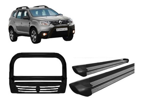 Kit Quebra Mato C/ Chapa Estribo Personalizado Preto