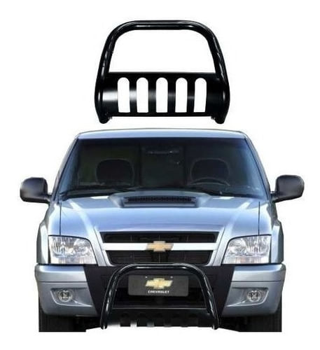 Para-choque De Impusão S10 1995/11 Preto C/protetor