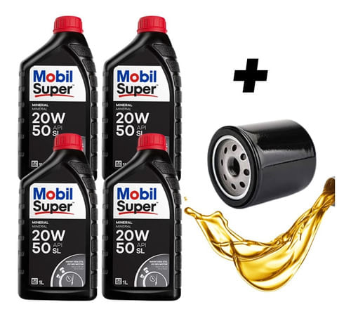 Filtro De Oleo Motor + Óleo Empilhadeira Clark 4g64  Kit