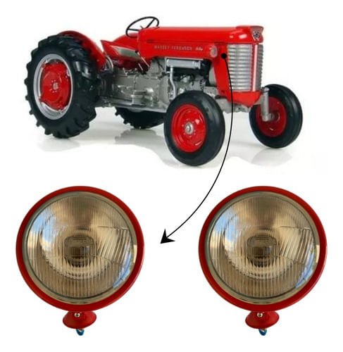 Farol Trator Massey Ferguson 50x 55x 65x 85x 95x.111