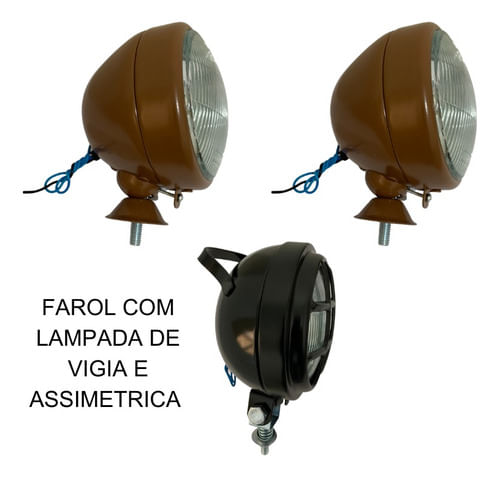 Kit Farol Trator Valmet 60 62 65 80 85 86 C/vigia