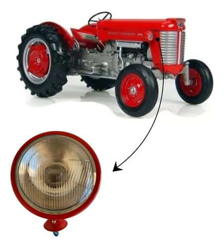 Farol Trator Massey Ferguson 50x 55x 65x 85x 95x