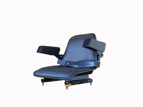 Banco Retro Escavadeira Case 580h Com Apoio De Braço E Cinto