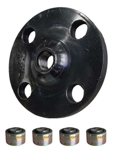 Kit Flange + 4 Buchas Bomba Hidráulica Retro Massey 881156