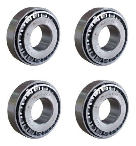 Kit 04 Rolamentos Capa E Cone 30204 20x47x14 - Gbr