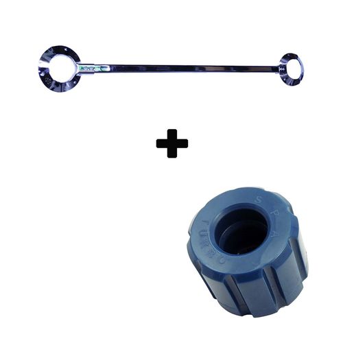 Barra estrutural superior Cromada Vw Gol G1 "Quadrado" + Coxim frontal motor AP em PU