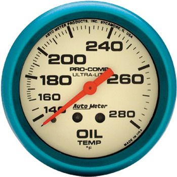 Instrumento Temperatura de Óleo - Mecânico - 2" 5/8" - Imperial - Ultra-Nite (Fosferecente) - AUTO METER