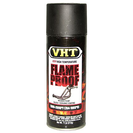 Tinta Spray a Prova de Chamas Preto Fosco 704°C a 1093°C - VHT