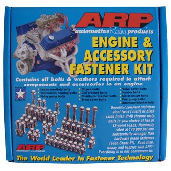 Parafuso Externos Kit Oxidado Preto de Chevrolet Small Block - Oxidado Preto - ARP