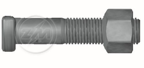 CJ PARAFUSO RODA 18 X 85 TR SC 110/111/112/CARRETA CABECA MEIA LUA