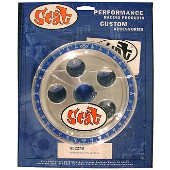 Polia Virabrequim VW/AR 5 Furos Billet - Modelo Grande - Graduação em Blue - SCAT