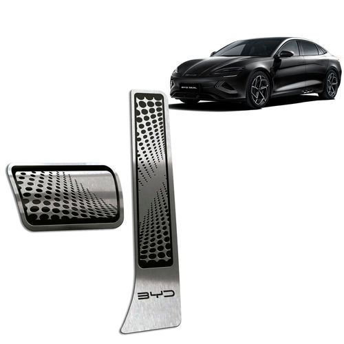 Pedaleira BYD Seal 23/.. Automático Preto Aço Inox - Não fura o pedal