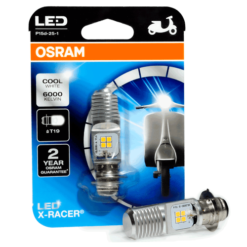 Lâmpada Super LED Osram M5 H6 T19 Moto Quadriciclo Cool Blue Intense 6000K Unidade