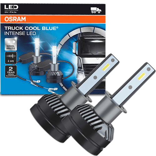 Super LED Osram Truck H1 6000K 28W 24V - Cool Blue Intense