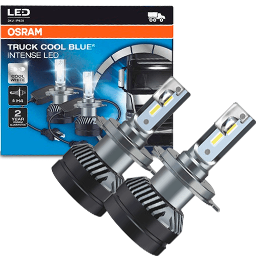Super LED Osram Truck H4 6000K 28W 24V - Cool Blue Intense