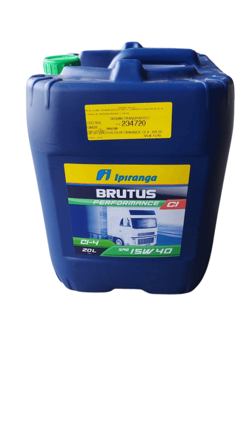 Òleo de Motor Diesel 15w40 Mineral Modelo Brutus Ci-4 Galão de 20 Litros Ipiranga