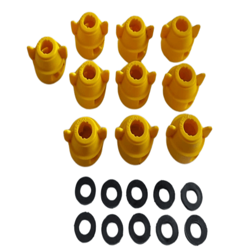 Capa Curta Com Egate Rápido Para Bico Leque Magnojet AD-IA e ST Com Anel Kit Com 10 Peças