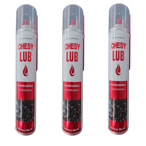 Kit Com 3 Desengripante Antiferrugem Lubrificante 300ML Multiuso