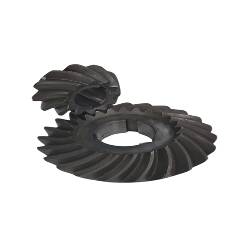 Conjunto Coroa e Pinhão 23/12 Dentes Para Enxada Rotativa Mec Rul 600003011