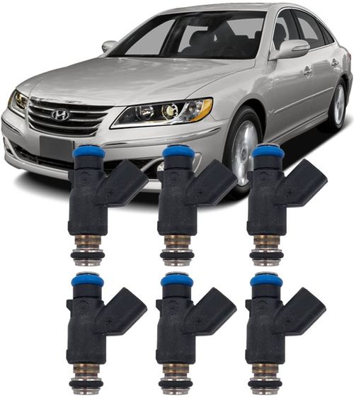 Kit 6 Bico Injetor Azera 3.3 V6 Gasolina de 2008 À 2011 - 35310-3c000