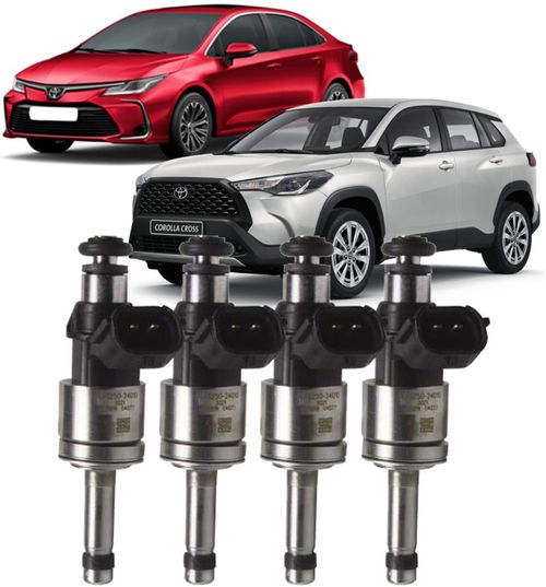 Kit 4 Bico Injetor Direta Corolla 2.0 16V Flex de 2020 À 2024 - 23250-24010