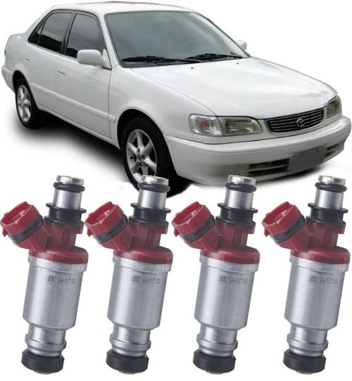 Kit 4 Bico Injetor Toyota Corolla 1.8 16V de 1995 À 2002 - 23250-16160
