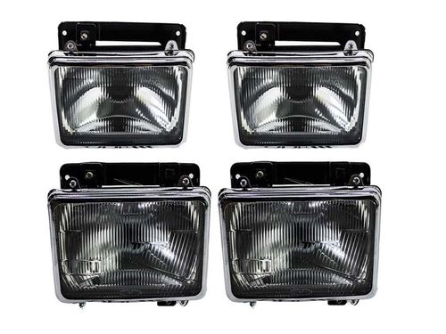 FAROL MB 1113/1513/... 84/89 CARA PRETA FORTLUZ H4 SUPERIOR INFERIOR KIT 4 PEÇAS