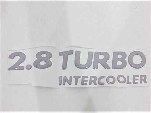 EMBLEMA '2.8 TURBO INTERCOOLER' S10/BLAZER 03/... PRATA
