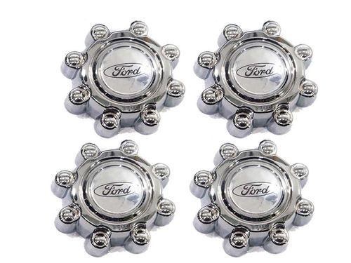 KIT CALOTA CENTRO RODA F-250 F-350 CROMADA (8 PEÇAS) 4X2