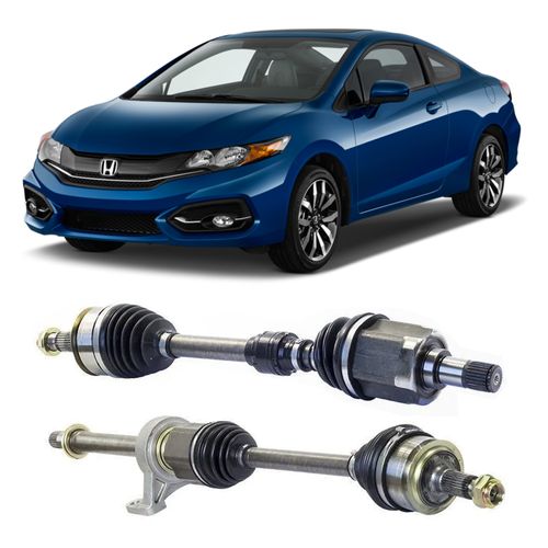 Par de Semi Eixo Civic 2.0 Automático 2012 2013 2014 2015 2016 - Lado Esquerdo e Direito