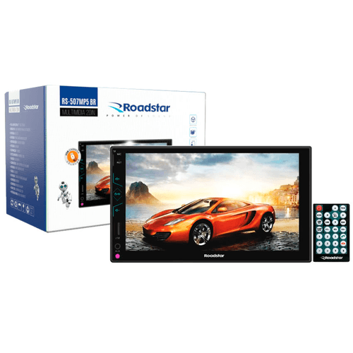 CENTRAL MULTIMÍDIA MP5 BT/ AM/ FM/ ESP 50X4 RS-507MP5BR ROADSTAR