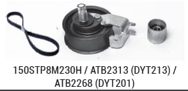 KIT ESTICADOR-AUDI - (150STP8M230H + ATB2313 + ATB2268 SO POLIA) A3 1.8 20V _VW  - (150STP8M230H + ATB2313 + ATB2