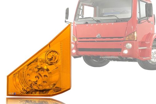 LANTERNA DIANTEIRA AGRALE 9200/14000/10000/8700 LED AMBAR 24V LE