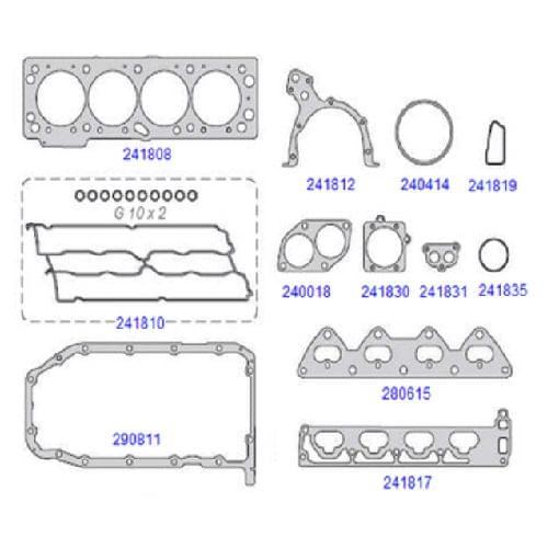 JUNTA DO MOTOR - GM MERIVA | FIAT STILO 1.8L 16V APOS 2003 MLS 80.5MM