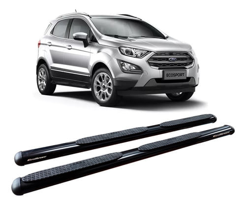 Estribo Ecosport 2013 A 2020 Oblongo Oval Preto