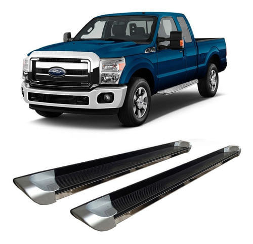 Estribo Personalizado Prata F-250 Cabine Simples
