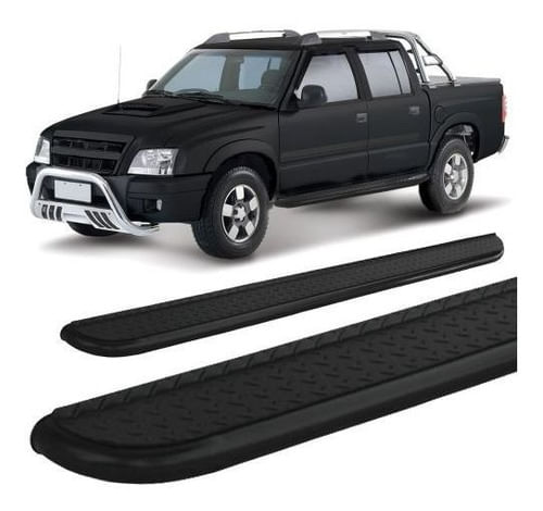 Estribo S-10 Ate 2011 Cabine Dupla 2,5  Chapa Preto