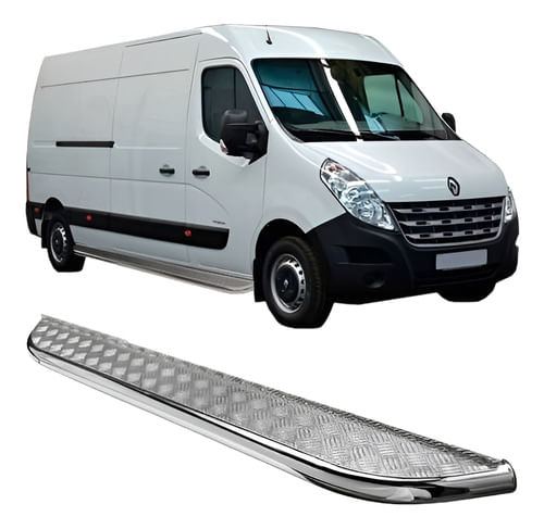 Estribo Chapa Renault Master L3h2 Cromado