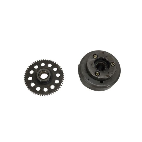 Volante Magneto + Placa Partida Yes 125 Original Detalhe