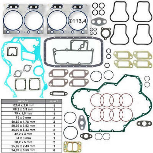 JUNTA DO MOTOR  - MWM 4.12 X12 4CIL