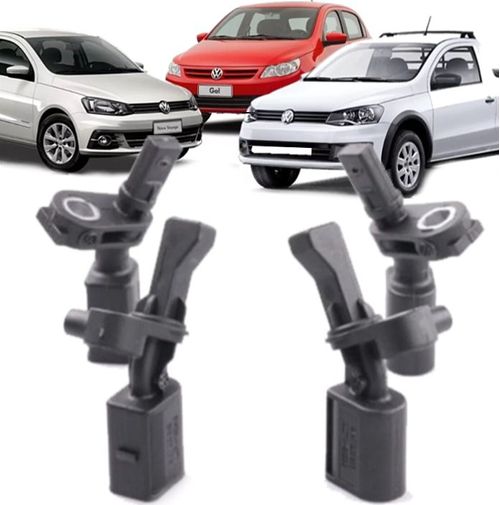 Kit com 4 Sensores Freio Abs Gol Saveiro Voyage G5 G6 G7 G8 Fox SpaceFox e Crossfox 1.0 e 1.6 de 2008 a 2023 - Original
