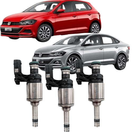 Kit 3 Bico Injetor Up Virtus Polo T-cross 1.0 Tsi 3cc Flex