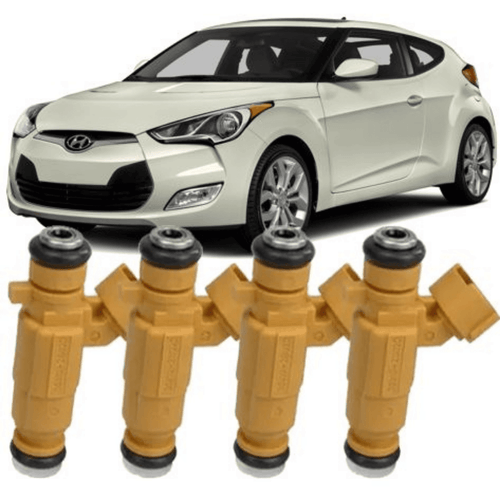 KIT 4 BICO INJETOR VELOSTER 1.6 16V GASOLINA 2011 À 2014