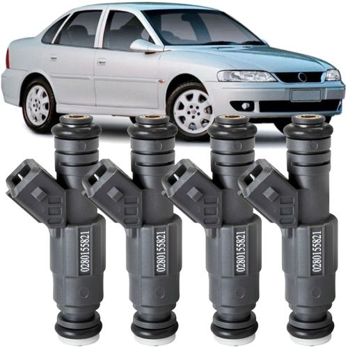 Kit 4 Bico Injetor Vectra 2.2 8V Mpfi À Gasolina de 1998 À 2005 - 0280155821