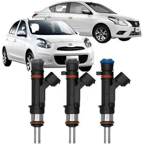 KIT 3 BICO INJETOR VERSA MARCH 1.0 3CC 12V FLEX 2015-2021