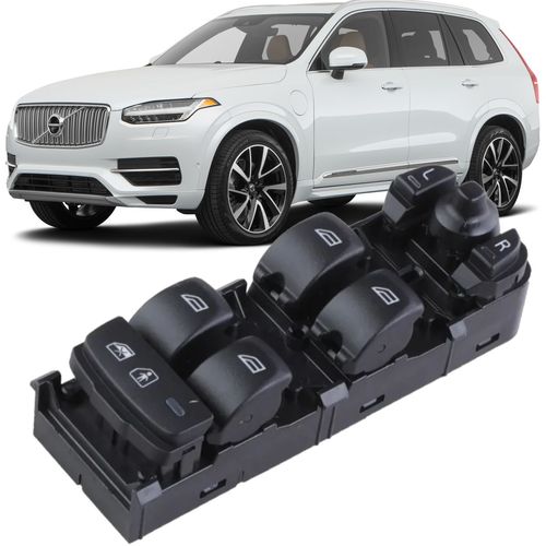 Comando Botao Vidro Eletrico Volvo Xc90 2.0 T6 e T8 de 2016 À 2024