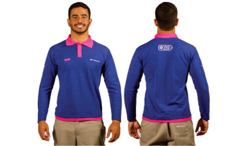 camisa polo promotor masculina manga longa g 3   / UN / Brmania