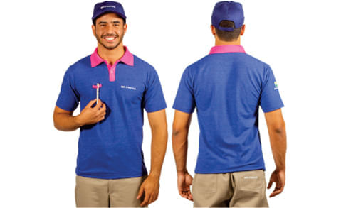 camisa polo promotor masculina manga curta gg 4      / UN / Brmania